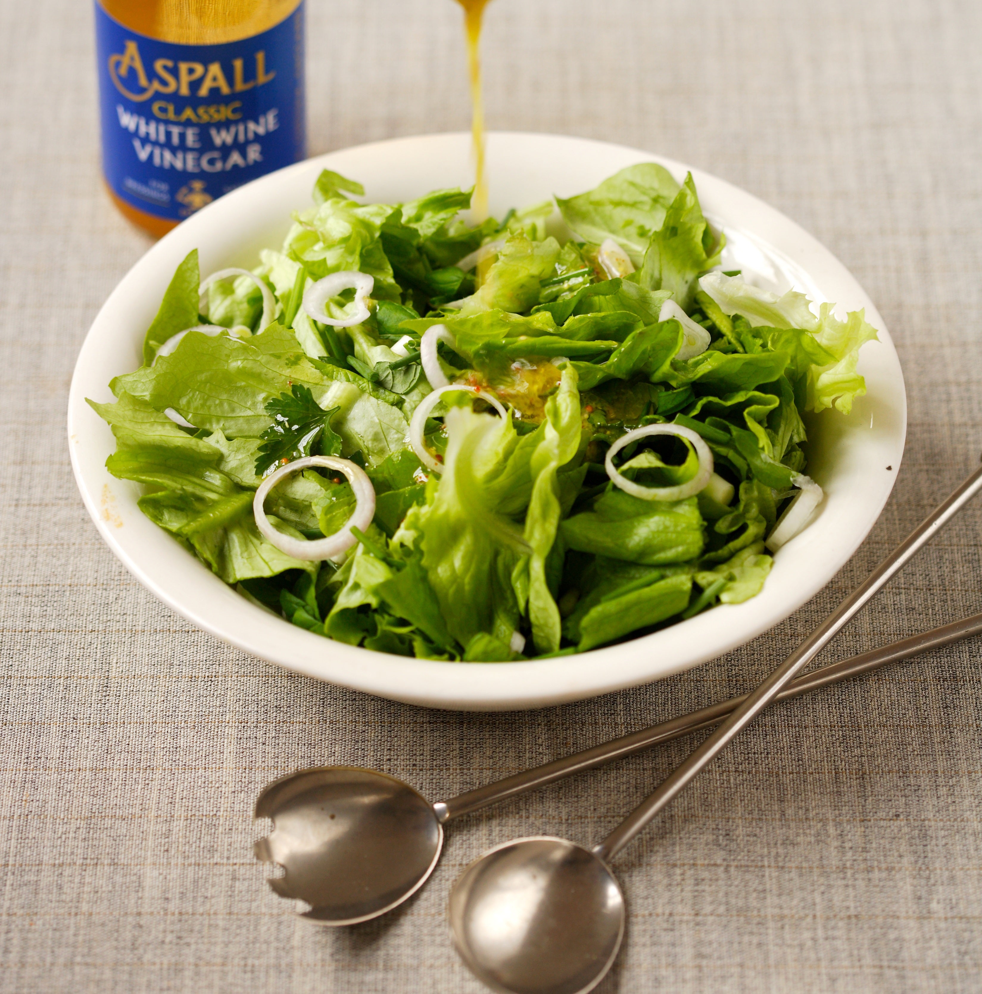Perfectly Simple Lettuce &amp; Herb Salad | Recipes | Aspall